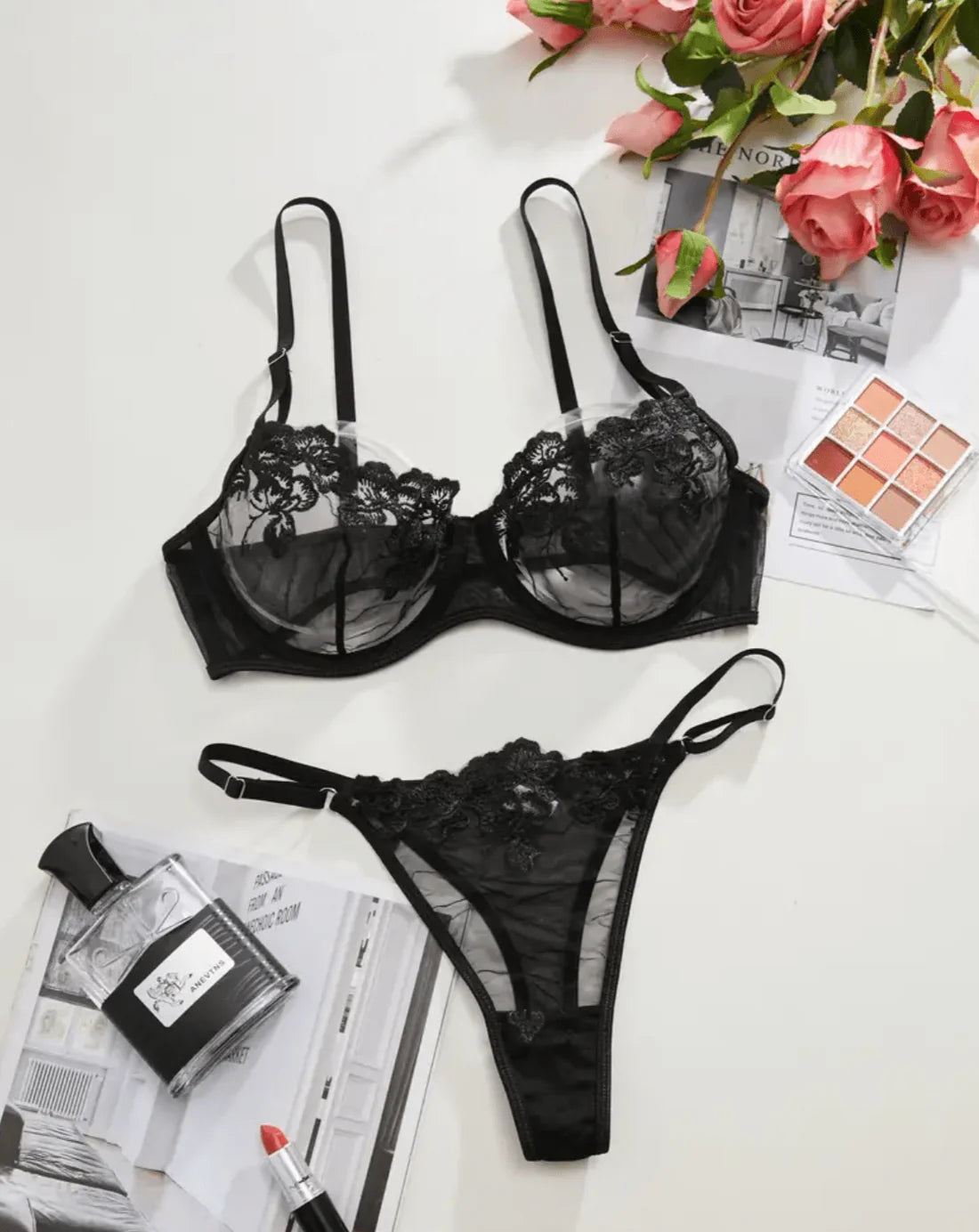 BLACK FLORAL